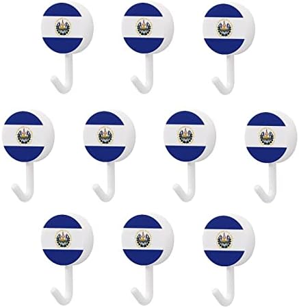El Salvador Flag 10 kom plastična kuka slatka zidna kuka za ključeve za kućnu kućni kuhar