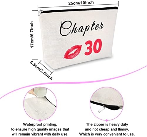 Sfodiary 30th Birthday Gifts for Women makeup Bag Funny 30 Year old Birthday Gift Friendship Gift for Women Cosmetic Bag best Friend