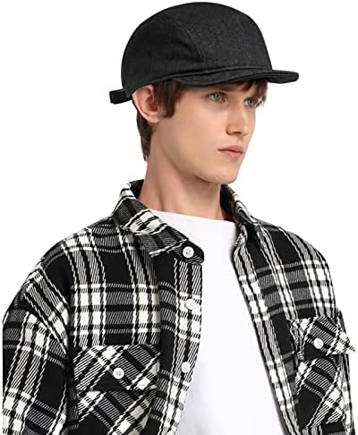 Clakllie Soft Short Brim bejzbol kapa traper kamionska šešir niski profil tata šešira 5 ploča ravni račun snapback cap umire kadet