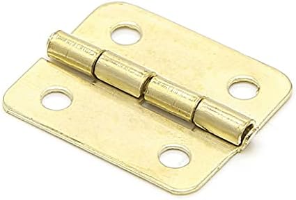 Xbwei 50pcs Kuhinjski ormarići šarke za vrata Pribor za namještaj 4 rupe Gold ladice za hlače za nakit kutije Namještaj 18x16mm