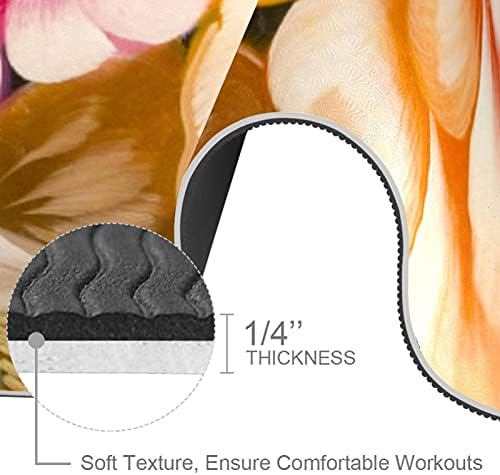 Siebzeh Foral Pattern Premium Thick Yoga Mat Eco Friendly Rubber Health & amp; fitnes Non Slip Mat za sve vrste vježbe joge i pilatesa