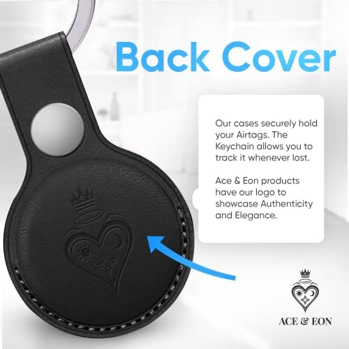 Ace & Eon [2 paket silikona] Luxury Airtag poklopac držača za Apple Air Tag AirTags Case & amp; privjesak za ključeve vodootporan