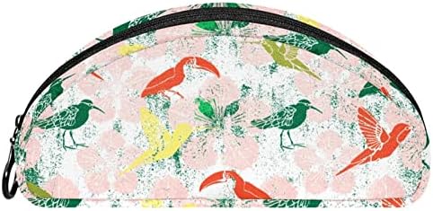 Kozmetičke vrećice za žene, torbe torbice za šminku Organizator šminke za skladištenje Girls, Hornbill Hummingbird cvijeće cvijet