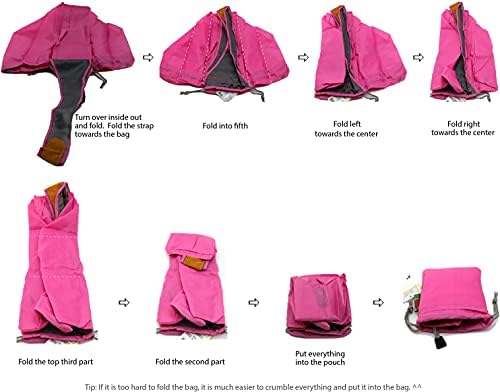 EcoJeannie 4 paketa Ripstop najlon sklopiva torba za kupovinu namirnica za višekratnu upotrebu sa torbicom & unutrašnji džep, žicom