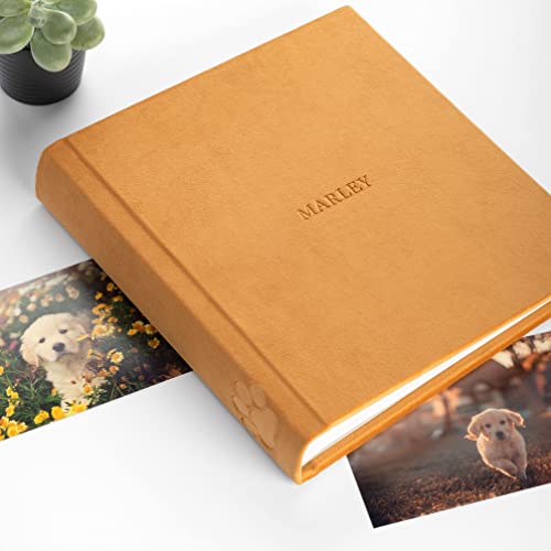 Personalizirani album psa, pasa Memorijalni album sa reljefnim šapom, velvet Photo Album, klizanje u foto albumu za 200 4x6 ili 5x7