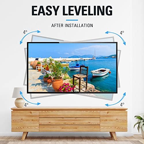 Montiranje Dream TV Mount TV zidni nosač za većinu televizora od 42-75 inča, artikulirajući zidni nosač za montažu u punom pokretu sa okretnim i nagibnim, Max VESA 600X400MM, do 100lbs, odgovara 16 drvenim klinovima MD2619