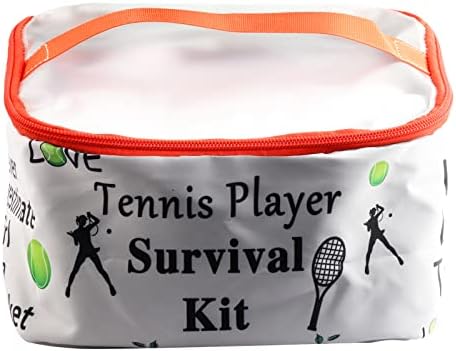 PXIDY TENNISER KRAJNI TENISNI IGRAČ SURVIVALNI KIT Zipper Makeup Case Organizator Kozmetička torba Tenis s poklon Tenisa Tereta za