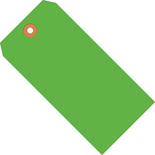 Oznake za otpremu Top paketa, 13 Pt, 6 1/4 x 3 1/8, fluorescentno zelena