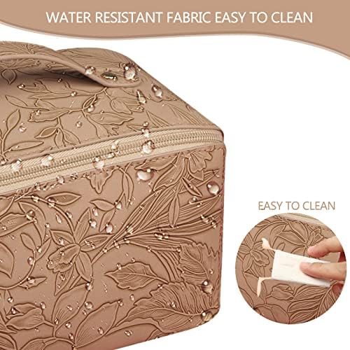 BAKLUCK torba za šminkanje putna kozmetička torba velikog kapaciteta s odjeljkom vodootporna PU kožna torba za šminkanje Prijenosna