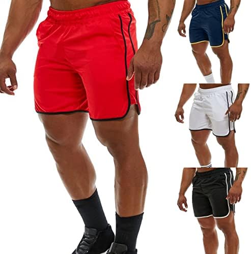 HDDK muški kratke hlače Ljeto 5 inča Atletičke bodybuilding kratke hlače Stripe Split Stretch trening za obuku