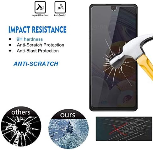 GLBLAUCK [2 pakovanje] za Samsung Galaxy A23 5G / 4G Zaštita ekrana za privatnost, Anti-Spy 9h tvrdoća futrola prilagođena kaljenom