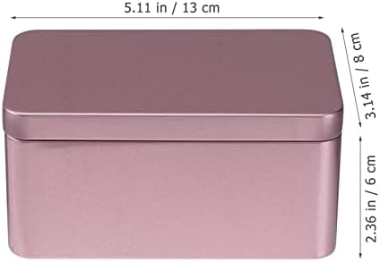 Alipis Storage ladice Puzzle kutija za pohranu metalna limena kutija pravougaona limena kutija kontejneri za čuvanje listova čaja