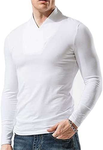 Rela Bota Muška majica dugih rukava Casual termo majice jednobojni pulover džemper za muškarce tanka majica