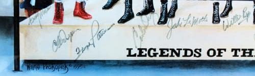 Legende iz prstena potpisane 20x33 litho Muhammad Ali PSA / DNK & JSA - autogramirana boksačka umjetnost