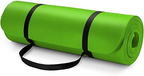 Vandue Extra Thick 1/2 Exercise Yoga Mat sa trakom za nošenje-neklizajući, pjenasti jastuk otporan na vlagu za Pilates-podrška za