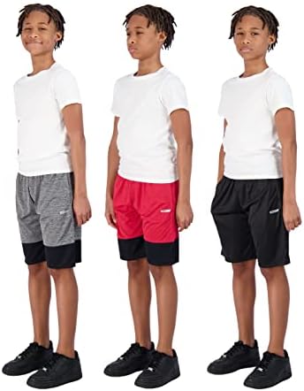 Hind Boys Horture za djecu od 3-pack košarkaške kratke hlače za dječake košarka i sport