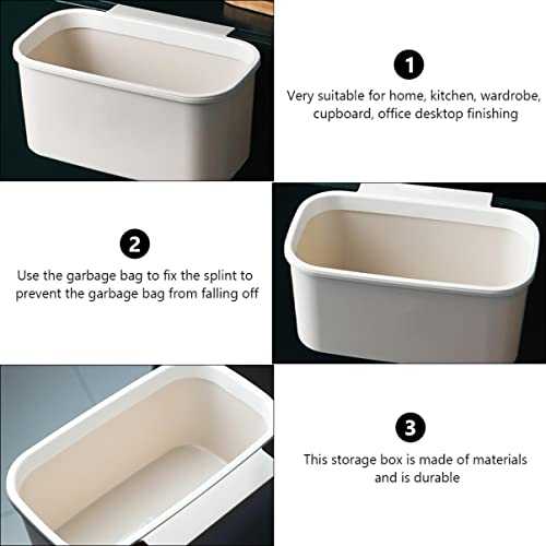 Solustre 2pcs kupatilo kanti za smeće kanti za otpad od kabine za kabine može potopiti montažno smeće pod malim smećem za skladištenje