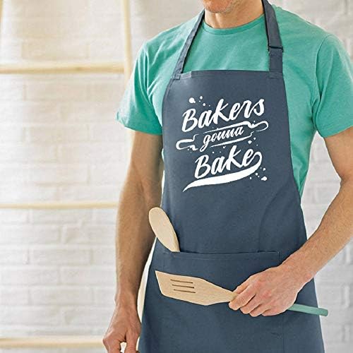 Saukore Funny pečenje za žene Muškarci, Slatki pokloni za pečenje za pekare, kuhinjska kuhalica pregača sa 2 džepa - rođendanski housewarming