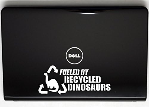 Gorivo Reciklirani dinosaurusa-8 3/4 x 3 1/2 die Cut vinil naljepnica za Windows, automobili, kamioni, kutija za alat, laptop, MacBook