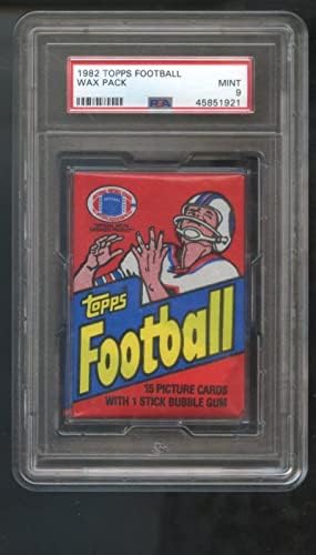 Sportski memorabilija 1982 Topps Football Wax Pack PSA 9 kartica neotvorena ocijenjena Mint Ronnie Lott Rookie - fudbalski voštani paketi