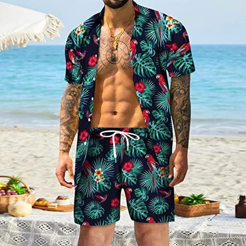 2023 Nova muška proljetna ljetna casual plaža casual majica s kratkim rukavima od tiskanih havajskih odijela za muškarce
