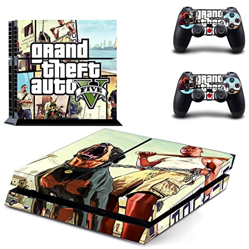 Za PS4 Pro - Igra Grand GTA Theft i auto PS4 ili PS5 naljepnica za kožu za PlayStation 4 ili 5 konzola i kontroleri naljepnica Vinil