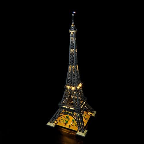 Listova LED rasvjeta za legio-10307 Model blokova zgrade Eiffel-Tower - LED lampica Kompatibilan je sa LEGO modelom