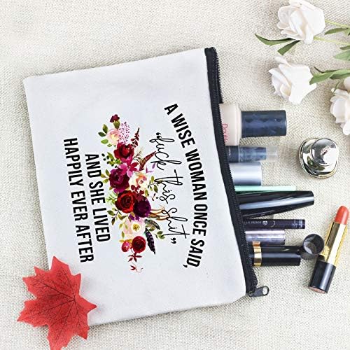 Kimoli smiješna platnena kozmetička torba torbe za šminkanje slatka putna torba rođendanski pokloni prijatelji pokloni za žene