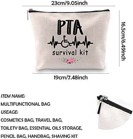 WCGXKO PTA Kit za preživljavanje Fizikalni terapeut Pomoćnici Pokloni patentno torbica za šminku PTA Student Diplomski poklon