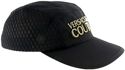 Versace Jeans Couture crna kapa za surfanje vezom za muškarce