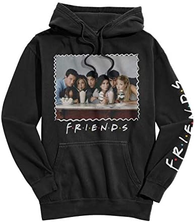 Friends TV Show Pulover Hoodie sa ikoničnim logotipom prijatelja, službeno licencirani proizvod braće Warner