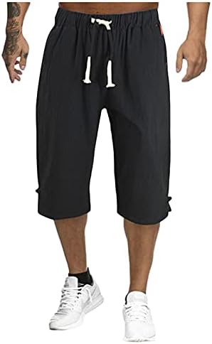 Meymia muns pamučne kratke hlače, 2023. ljetni muškarci casual visoki struk čvrste boje čipke kratkim planinarskim kaprisom sa džepovima