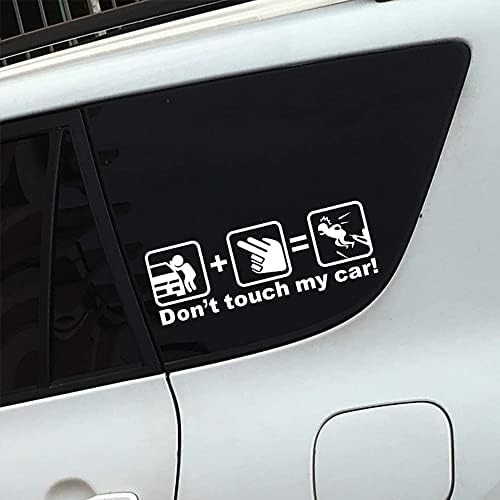 Smiješno ne diraj moju naljepnicu za automobil za auto motocikl, kamion, kombi, SUV, reflektirajuće vinil auto naljepnice
