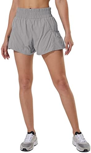 Meivso ženske trčanje atletske kratke hlače velike struk elastične ljetne kratke hlače sa džepovima