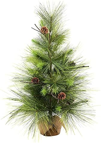 Vickerman 30 Boulder Pine umjetni božićni vijenac, unlind - Faux Pine božićni vijenac - unutarnji sezonski kućni dekor