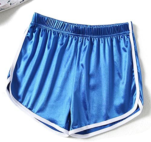 Lurua Ženske kratke hlače za ljetni elastični struk dolfin kratke hlače modno slovo tiskane sportske kratke hlače sa crtežom