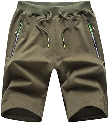 Ymosrh muški kratke hlače Ležerne prilike od elastičnih struka s džepovima sa zatvaračem