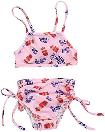 Kupaći kostimi za djevojčice male djevojčice s printom Bowknot kupaći kostimi dvodijelni Dječiji ljetni kupaći kostim Bikini Odjeća