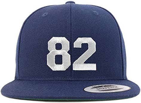 Trendy odjeće Broj 82 Bijeli navoj vezeni ravni račun snapback bejzbol kapa