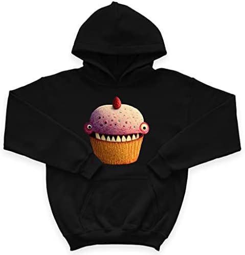 Zombi Cupcake Kids 'Sponge Fleece Hoodie - Cupcake Monster Kids' Hoodie - Grafički kapuljač za djecu