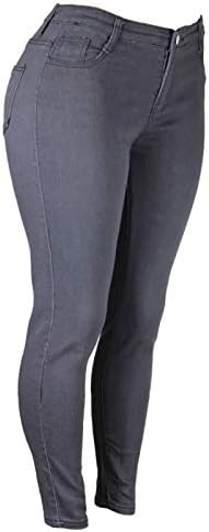 Lariau Skinny Traperice za ženske plus veličine Ležerne prilike Plus Plus size Stretch traper hlače pantalone