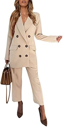 Balakie Blazer jakne za žene 2023 Modni outfit Business Casual Blazer odijelo Workout Blazer haljina Dva komada Office odijelo