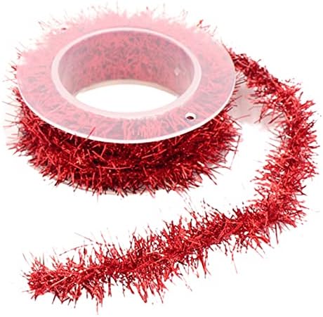 Božićni kućni ukras, 1 rola 1,5m božićne vilice Garland meka fleksibilna željezna žica šarene vrpce atmosfere Dekoracija DIY izrada božićnog drvca
