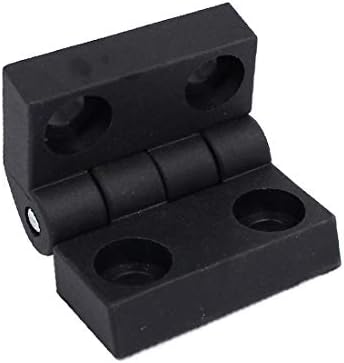 Plastični vijak sa zatvorenim ormanima X-Dree Fiksni sklopivi rotirajuća šarka crna 60x50x19mm (Puertas de Gabinete Tornillo de plástico