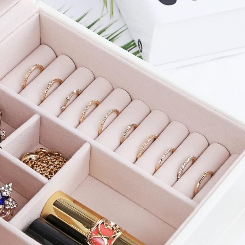 JAHH kožna kutija za nakit sat Case Jewel paket Storage veliki prostor prsten ogrlica narukvica držač