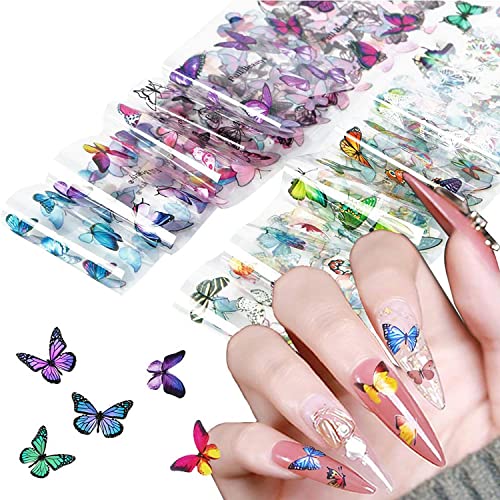 Leptir Nail Art folije transfer naljepnice holografska folija Nail Art potrepštine naljepnice za nokte ljepljivi dizajn za žene djevojke