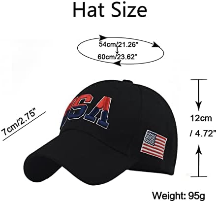 USA zastava šešira za kašike za muškarce za muškarce MESH Podesivi ljetni pamučni pamučni prozračni patriotski kapice za bejplal