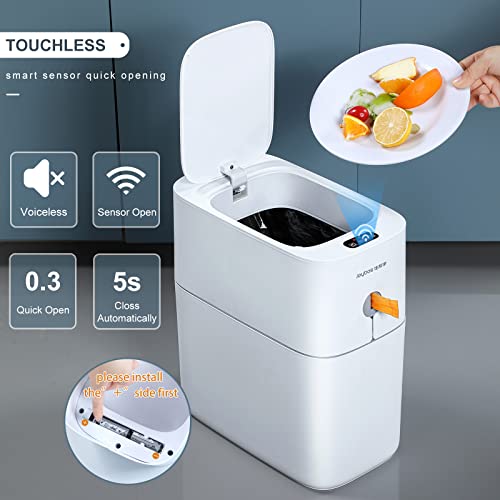 Joybos kante za smeće za kupatilo sa poklopcima|male kancelarijske kante za smeće sa automatskim poklopcem|senzor pokreta vodootporna
