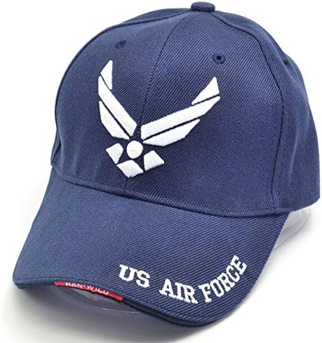 N / A / US Air Force USAF bejzbol šešir za vez za veznu deluxe s niskim profilom Podesiva veteranska kapa