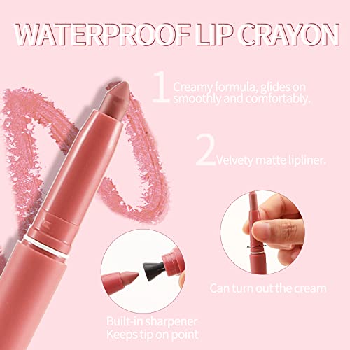 Boobeen Matte Crayon + Plumping Lip Shine hidratantni sjaj za usne ruževi baršunasta mat olovka za usne dugotrajne olovke za usne